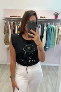 Chemise noire Coquetta