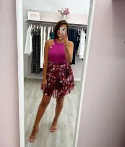 Falda Gasa Fiori