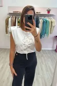 Camiseta Blanca Coquetta