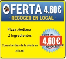 OFERTA 4,60 RECOGER EN EL LOCAL